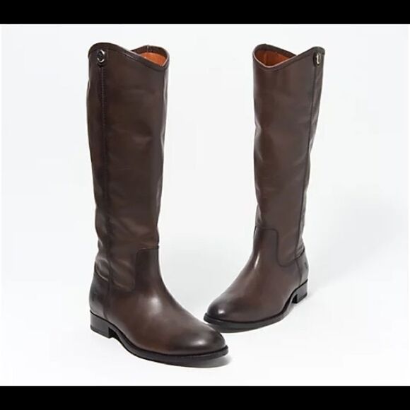FRYE Melissa Button 2 boots-smoke - Picture 1 of 9